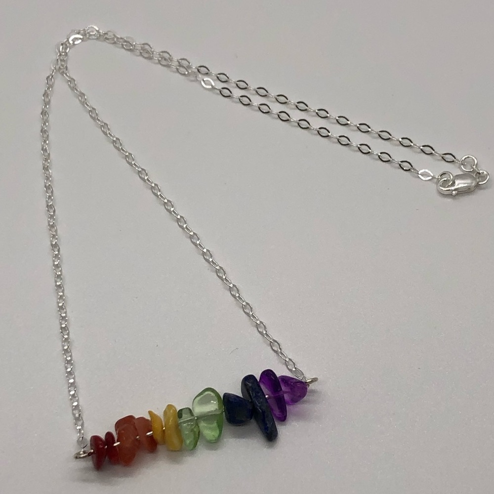 🎁LGBTQ Bee Supportive Sterling Silver Necklace - Picture 2 of 8